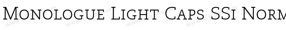 Monologue Light Caps SSi Normal字体转换
